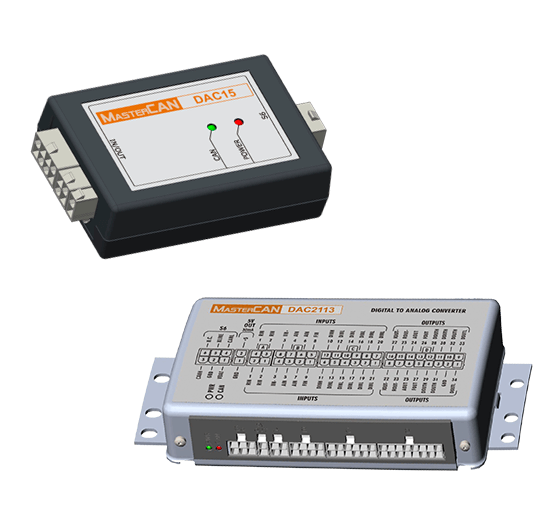 MasterCAN DAC converter